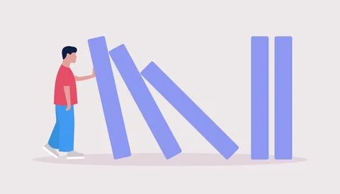 Risk, crisis concept Stock Illustration