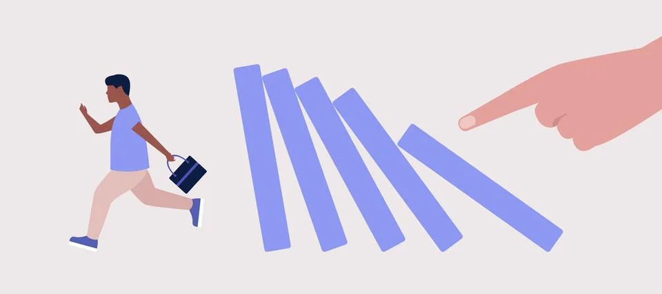 Risk, crisis concept Stock Illustration