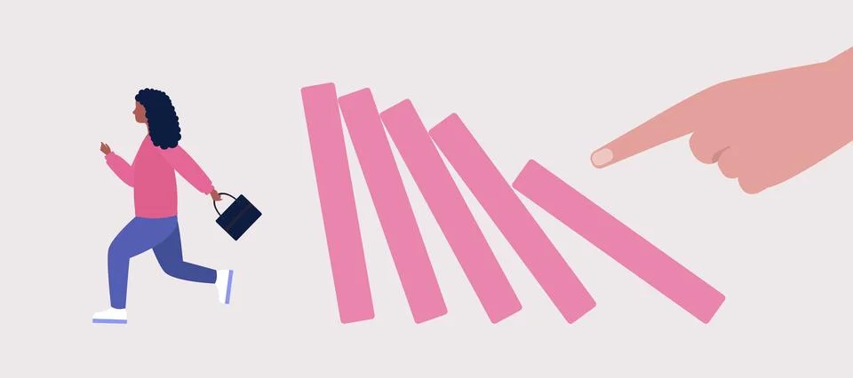 Risk, crisis concept Stock Illustration