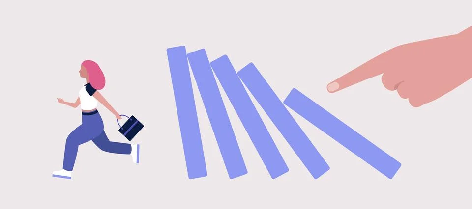 Risk, crisis concept Stock Illustration