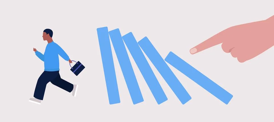 Risk, crisis concept Stock Illustration