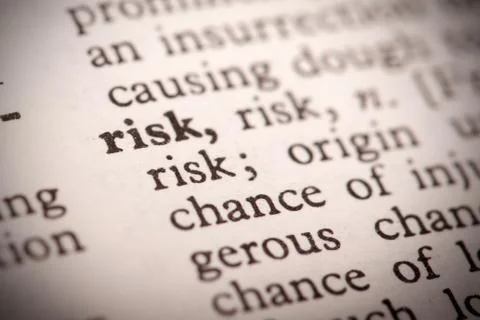 Risk definition Stock Photos