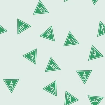 Risk electricity glyph seamless pattern イラスト素材