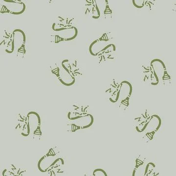 Risk electricity glyph vector seamless pattern イラスト素材