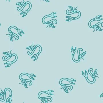 Risk electricity line vector seamless pattern 스톡 일러스트