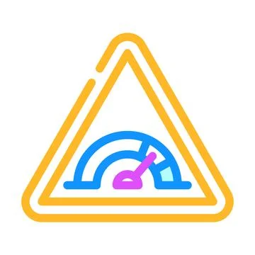 Risk esg color icon vector illustration Stock Illustration