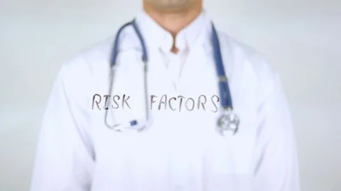 Risk Factors , Doctor Writing on Glass Stock Footage