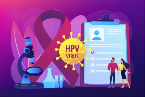 Risk factors for HPV concept vector illustration Stock Illustration