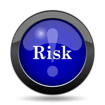 Risk icon. Internet button on white background.. Stock Illustration