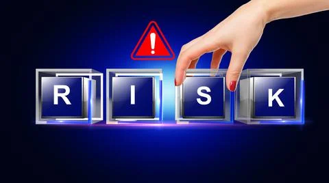 Risk Letter Concept Illustrazione stock