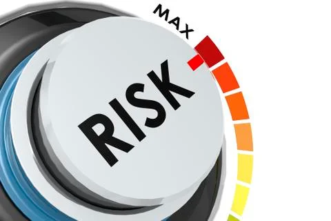 Risk level turn to maximum Stockillustratie