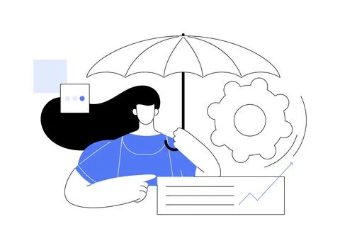 Risk management abstract concept vector illustration. Stock Illustration
