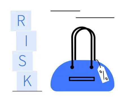 Risk Management and Economic Implications in Retail Pricing Stock Illustration
