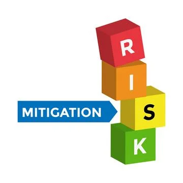 Risk management and mitigation design Illustrazione stock