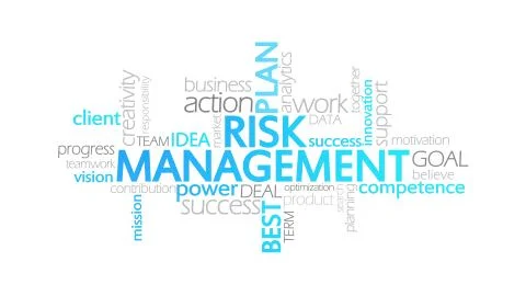Risk Management, Animated Typography Stock Illustration