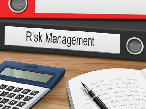 Risk management binders 스톡 일러스트