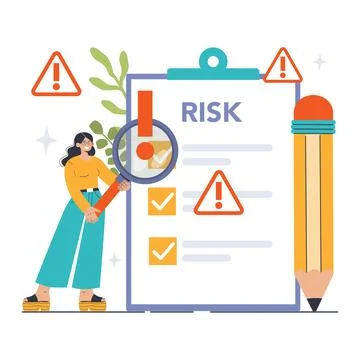 Risk Management concept. Flat vector illustration イラスト素材