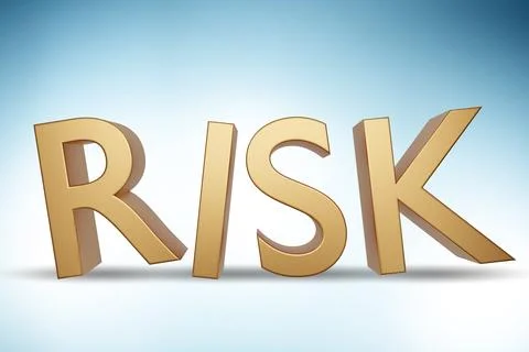 Risk management concept with letters Stock Illustration