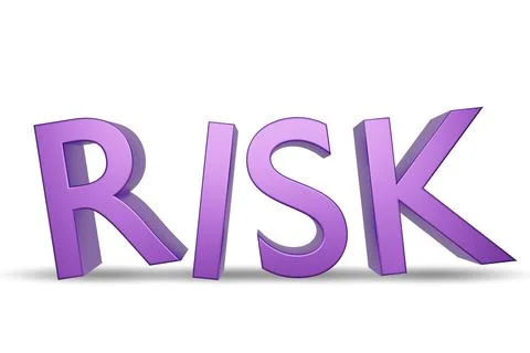 Risk management concept with letters Stock Illustration