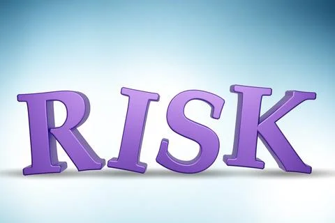 Risk management concept with letters Stock Illustration