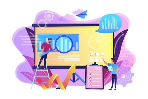 Risk management concept vector illustration. Illustrazione stock