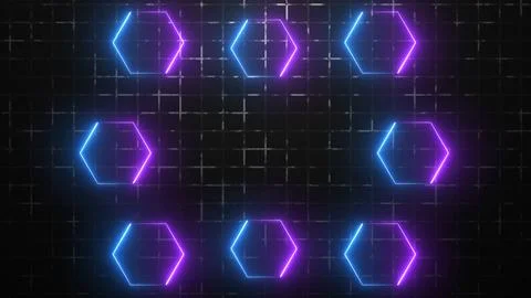 Risk Management Digital Element on a Grid Background. Data Transfer Network.. Illustrazione stock