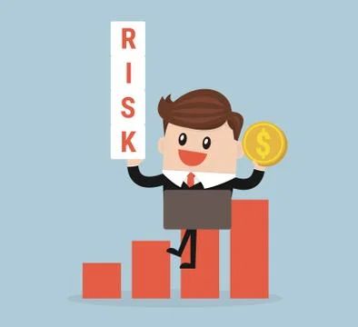 Risk management. flat design vector. Stock Illustration