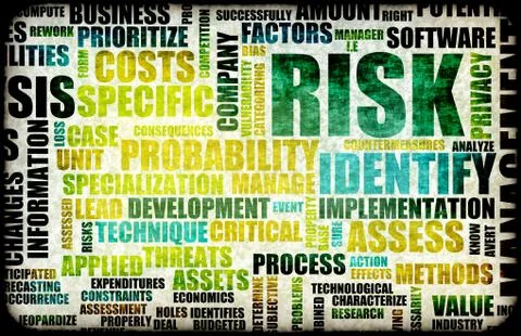 Risk management Illustrazione stock