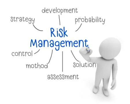 Risk management Illustrazione stock