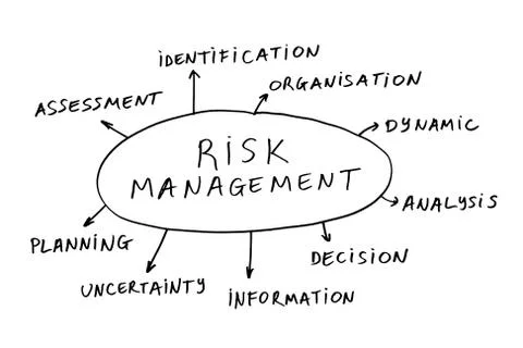 Risk management Illustrazione stock