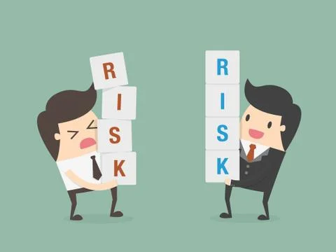 Risk management Illustrazione stock