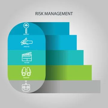 Risk Management Infographic Stock Illustration