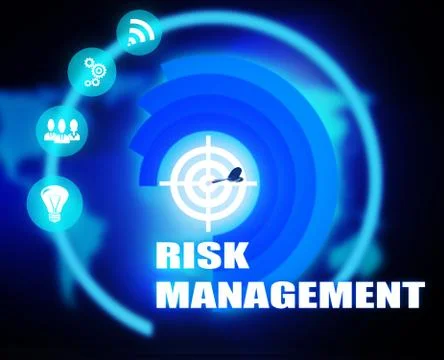 Risk Management plan concept Illustrazione stock