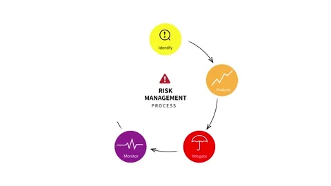 Risk Management Process Animation Stock Footage 282429435