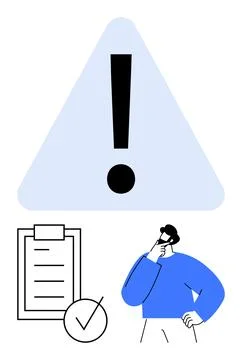 Risk management, safety protocols, decision-making, task prioritization, aler イラスト素材