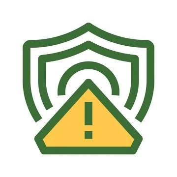 Risk Management Shield Line Icon, Outline Symbol for Security Control, Thre.. Stock Illustration