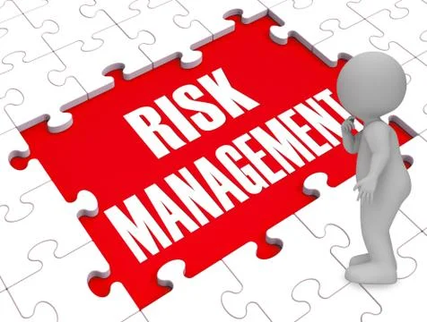 Risk Management Shows Identifying 3d Rendering Stock Illustration