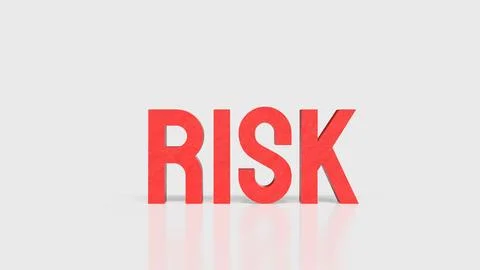 Risk Management Warning Concept 3d render.. 스톡 사진