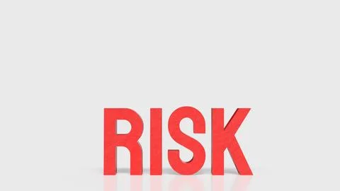 Risk Management Warning Concept 3d render.. Stock Photos
