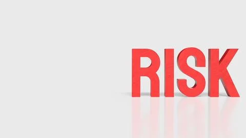 Risk Management Warning Concept 3d render.. Stock Photos