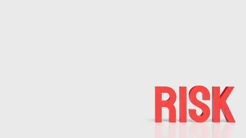 Risk Management Warning Concept 3d render.. Stock Photos