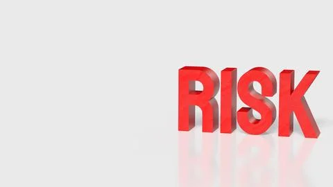 Risk Management Warning Concept 3d render.. 스톡 사진