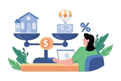 Risk managers identify and mitigate financial risks. Stock Illustration