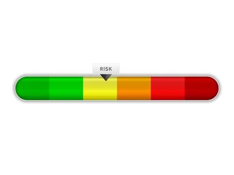 Risk meter Stock Illustration