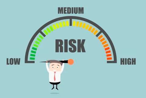 Risk Meter Person Illustration