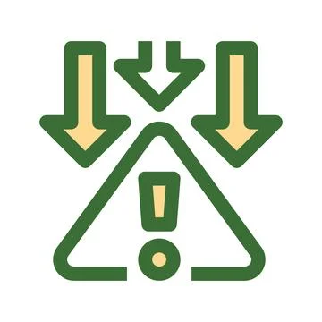 Risk Mitigation Plan Line Icon, Outline Symbol for Threat Reduction, Busine.. Illustrazione stock