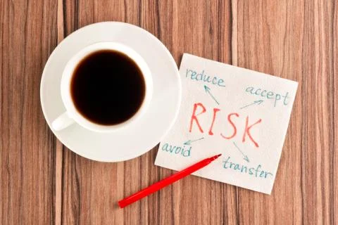 Risk on a napkin Stock Photos