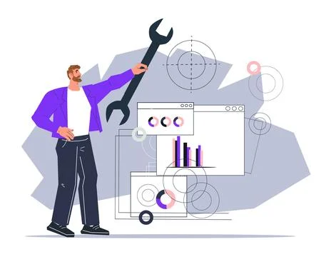 Risk or incident management developing crisis response strategies. Crisis m.. Stock Illustration