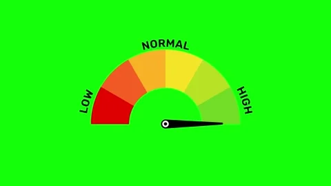 Risk Performance Meter Green Screen Animation Stock Footage 311812231