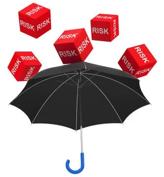 Risk protection Illustrazione stock